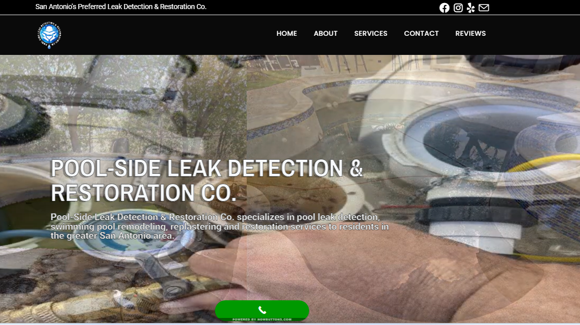 pool side leak detection website
